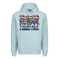 Blue Mist It's the guts and it's the glory a hundred stripes Premium Hoodie - Neo Western