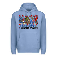 Colony Blue It's the guts and it's the glory a hundred stripes Premium Hoodie - Neo Western