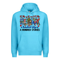 Ocean Blue It's the guts and it's the glory a hundred stripes Premium Hoodie - Neo Western