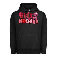 Pigment Black kiss machine Urban Hoodie - FaDigitalArtStudio