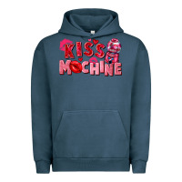 Pigment Midnight Navy kiss machine Urban Hoodie - FaDigitalArtStudio