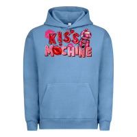 Pigment Pebble Blue kiss machine Urban Hoodie - FaDigitalArtStudio