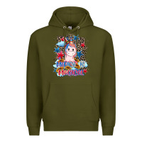 Army Green Merica is magical 4th of july Premium Hoodie - CowGirlArtShop