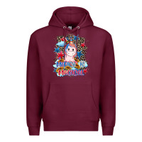 Burgundy Merica is magical 4th of july Premium Hoodie - CowGirlArtShop