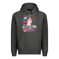 Charcoal Heather Merica is magical 4th of july Premium Hoodie - CowGirlArtShop