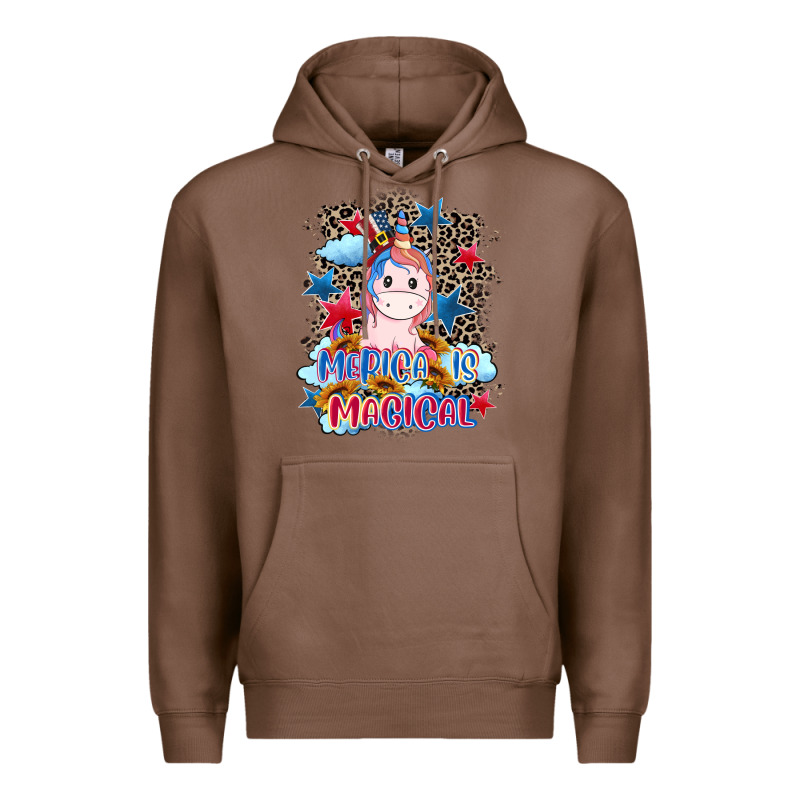 Merica Is Magical 4th Of July Premium Hoodie by CowGirlArtShop | Teevron