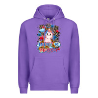 Purple Merica is magical 4th of july Premium Hoodie - CowGirlArtShop