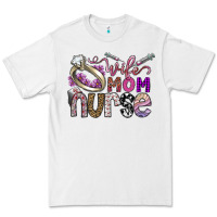 White wife mom nurse Premium Tee - SublimationCraftShop