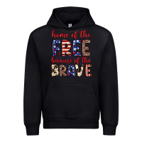 Black Home of the free because of the brave Urban Hoodie - Neo Western