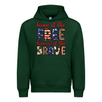 Forest Green Home of the free because of the brave Urban Hoodie - Neo Western