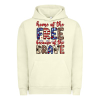 Pigment Pistachio Home of the free because of the brave Urban Hoodie - Neo Western