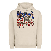 Pigment French Oak Honor the brave Urban Hoodie - Neo Western