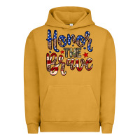 Pigment Peanut Butter Honor the brave Urban Hoodie - Neo Western