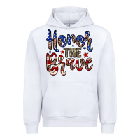 White Honor the brave Urban Hoodie - Neo Western