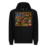 Black Hunting leopard USA flag tumbler 4th of july Premium Hoodie - Neo Western