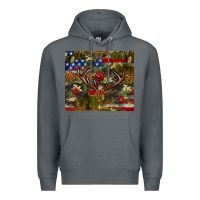 Rock Hunting leopard USA flag tumbler 4th of july Premium Hoodie - Neo Western