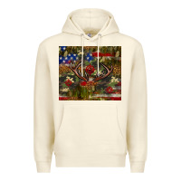 Sandshell Hunting leopard USA flag tumbler 4th of july Premium Hoodie - Neo Western