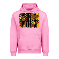 Fuchsia Pink juneteenth brush stroke Urban Hoodie - HRA Design Shop