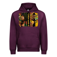 Mauve Wine juneteenth brush stroke Urban Hoodie - HRA Design Shop