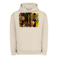 Pigment French Oak juneteenth brush stroke Urban Hoodie - HRA Design Shop