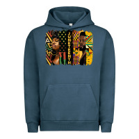 Pigment Midnight Navy juneteenth brush stroke Urban Hoodie - HRA Design Shop
