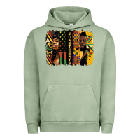 Pigment Oil Green juneteenth brush stroke Urban Hoodie - HRA Design Shop