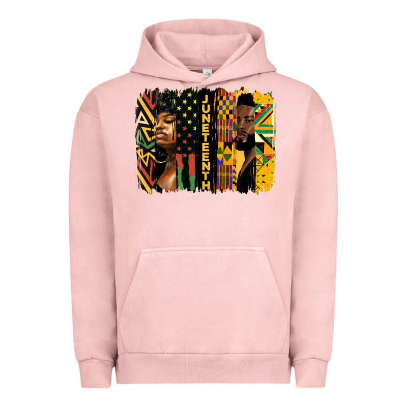 Juneteenth Brush Stroke Urban Hoodie by HRA Design Shop | Teevron