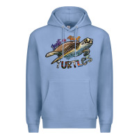 Colony Blue just a girl who loves turtles Premium Hoodie - SublimationCraftShop