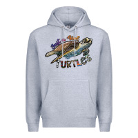 Heather Grey just a girl who loves turtles Premium Hoodie - SublimationCraftShop