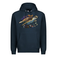 Navy just a girl who loves turtles Premium Hoodie - SublimationCraftShop