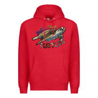 Red just a girl who loves turtles Premium Hoodie - SublimationCraftShop