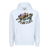 White just a girl who loves turtles Premium Hoodie - SublimationCraftShop