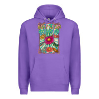 Purple keep calm dream on Premium Hoodie - CowhideDigitalArt