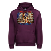 Mauve Wine Made in America 4th of july Urban Hoodie - CowGirlArtShop