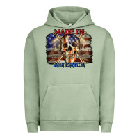 Pigment Oil Green Made in America 4th of july Urban Hoodie - CowGirlArtShop