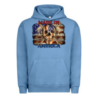 Pigment Pebble Blue Made in America 4th of july Urban Hoodie - CowGirlArtShop