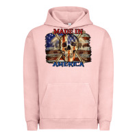 Pigment Salmon Made in America 4th of july Urban Hoodie - CowGirlArtShop