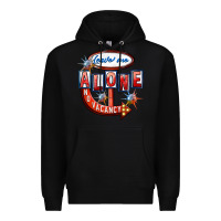 Black leave me alone anti valentines day Premium Hoodie - FaDigitalArtStudio