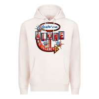 Pale Pink leave me alone anti valentines day Premium Hoodie - FaDigitalArtStudio