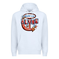 White leave me alone anti valentines day Premium Hoodie - FaDigitalArtStudio