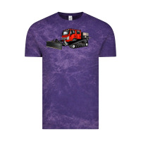 Cloud Purple snowcat Vintage Tee - Artiststas