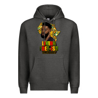 Charcoal Heather juneteenth living freeish since 1865 Premium Hoodie - HRA Design Shop