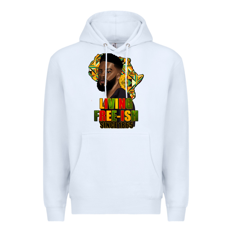 Juneteenth Living Freeish Since 1865 Premium Hoodie by HRA Design Shop | Teevron