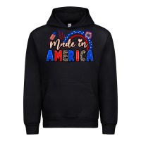 Black Made in America 4th of july Urban Hoodie - CowGirlArtShop