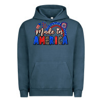 Pigment Midnight Navy Made in America 4th of july Urban Hoodie - CowGirlArtShop