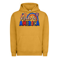 Pigment Peanut Butter Made in America 4th of july Urban Hoodie - CowGirlArtShop