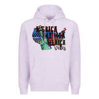 Lilac Merica Merica Merica vibes 4th of july Premium Hoodie - CowGirlArtShop