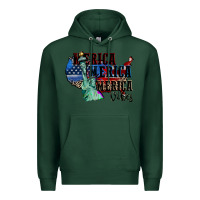 Sports Green Merica Merica Merica vibes 4th of july Premium Hoodie - CowGirlArtShop