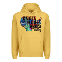 Antique Gold Merica Merica Merica vibes 4th of july Premium Hoodie - CowGirlArtShop