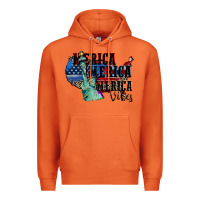 Carrot Merica Merica Merica vibes 4th of july Premium Hoodie - CowGirlArtShop